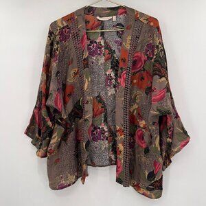 Soft Surroundings Women's Garden Floral Kimono/Cardigan Size L
